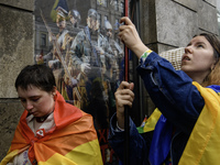 Nearly 500 people are participating on Sunday in Ukraine's capital, Kyiv, in an Equality March organized by the LGBT+ community that is gath...