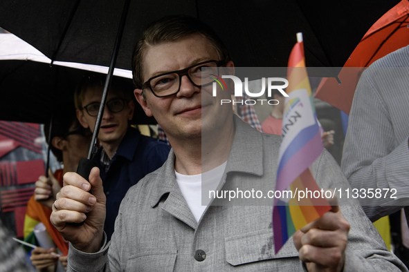 Deputy Head of the EU Delegation to Ukraine Remi Duflot is taking part in the Equality March, organized by the LGBT+ community that is gathe...