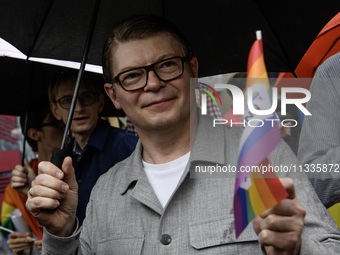 Deputy Head of the EU Delegation to Ukraine Remi Duflot is taking part in the Equality March, organized by the LGBT+ community that is gathe...