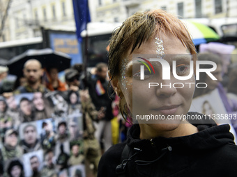 Nearly 500 people are participating on Sunday in Ukraine's capital, Kyiv, in an Equality March organized by the LGBT+ community that is gath...