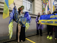 Nearly 500 people are participating on Sunday in Ukraine's capital, Kyiv, in an Equality March organized by the LGBT+ community that is gath...