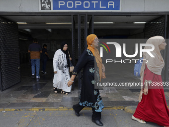 Members of the Muslim community in Mexico City, Mexico, on Eid al-Adha, are heading to the Plan Sexenal facilities to gather for the celebra...