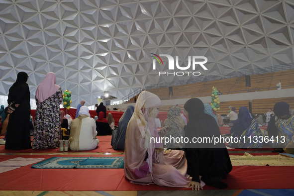 Members of the Muslim community in Mexico City, Mexico, on the occasion of the celebration of Eid al-Adha (Feast of Sacrifice), are gatherin...