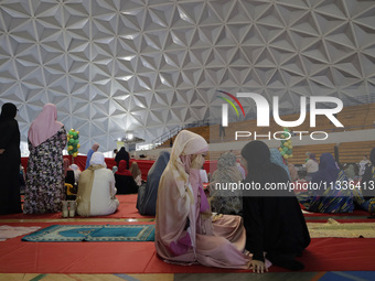 Members of the Muslim community in Mexico City, Mexico, on the occasion of the celebration of Eid al-Adha (Feast of Sacrifice), are gatherin...