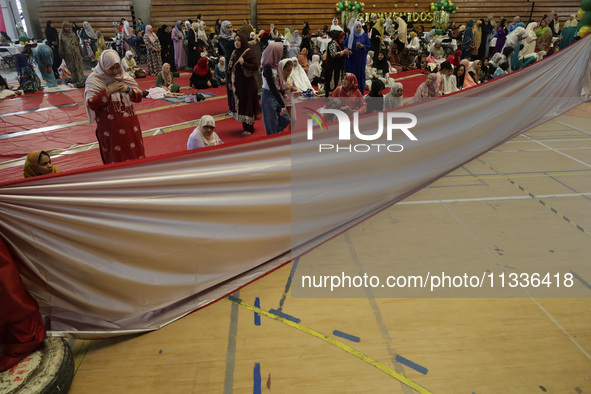 Members of the Muslim community in Mexico City, Mexico, on the occasion of the celebration of Eid al-Adha (Feast of Sacrifice), are gatherin...