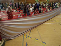 Members of the Muslim community in Mexico City, Mexico, on the occasion of the celebration of Eid al-Adha (Feast of Sacrifice), are gatherin...