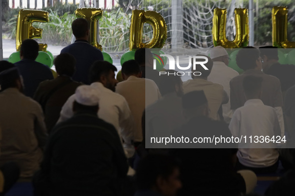 Members of the Muslim community in Mexico City, Mexico, on the occasion of the celebration of Eid al-Adha (Feast of Sacrifice), are gatherin...