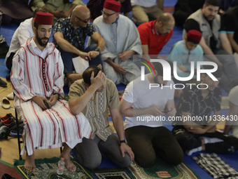 Members of the Muslim community in Mexico City, Mexico, on the occasion of the celebration of Eid al-Adha (Feast of Sacrifice), are gatherin...