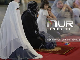 Members of the Muslim community in Mexico City, Mexico, on the occasion of the celebration of Eid al-Adha (Feast of Sacrifice), are gatherin...