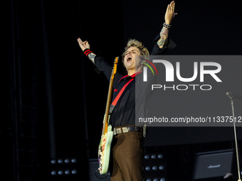 Billie Joe Armstrong of Green Day is performing live in concert during the IDays Festival 2024 in Milano, Italy, on June 16, 2024 (