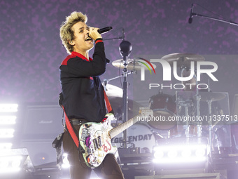 Billie Joe Armstrong of Green Day is performing live in concert during the IDays Festival 2024 in Milano, Italy, on June 16, 2024 (