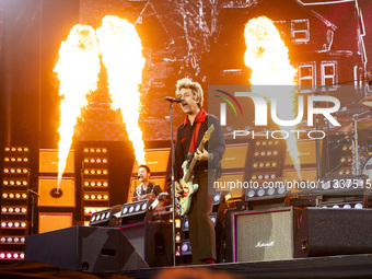 Billie Joe Armstrong of Green Day is performing live in concert during the IDays Festival 2024 in Milano, Italy, on June 16, 2024 (