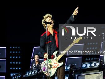 Billie Joe Armstrong of Green Day is performing live in concert during the IDays Festival 2024 in Milano, Italy, on June 16, 2024 (