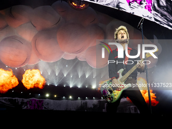 Billie Joe Armstrong of Green Day is performing live in concert during the IDays Festival 2024 in Milano, Italy, on June 16, 2024 (