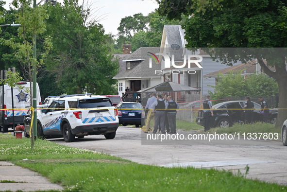 Chicago police are investigating the fatal shooting that is critically injuring one person and killing another on Father's Day. Two people a...