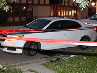 The 21-year-old male victim is traveling inside a vehicle and is being shot multiple times in Chicago, Illinois, United States, on June 16,...