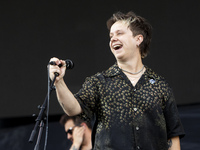 Conor Mason of Nothing But Thieves is performing live in concert during the I-Days Festival 2024 in Milano, Italy, on June 16, 2024 (