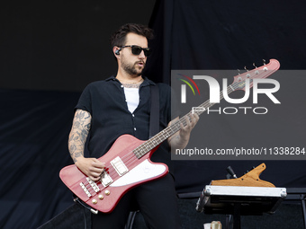 Phil Blake of Nothing But Thieves is performing live in concert during the I-Days Festival 2024 in Milano, Italy, on June 16, 2024 (