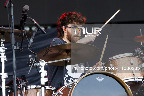 James Price of Nothing But Thieves is performing live in concert during the I-Days Festival 2024 in Milano, Italy, on June 16, 2024 