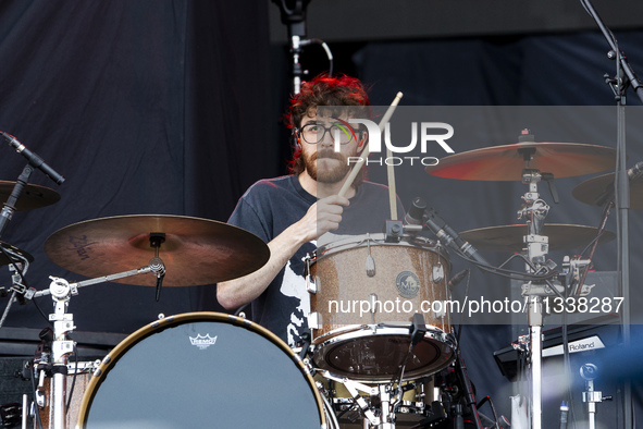 James Price of Nothing But Thieves is performing live in concert during the I-Days Festival 2024 in Milano, Italy, on June 16, 2024 