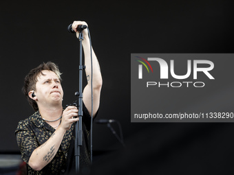 Conor Mason of Nothing But Thieves is performing live in concert during the I-Days Festival 2024 in Milano, Italy, on June 16, 2024 (