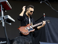 Dominic Craik of Nothing But Thieves is performing live in concert during the I-Days Festival 2024 in Milano, Italy, on June 16, 2024 (