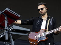 Dominic Craik of Nothing But Thieves is performing live in concert during the I-Days Festival 2024 in Milano, Italy, on June 16, 2024 (