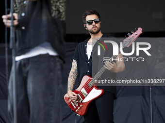 Phil Blake of Nothing But Thieves is performing live in concert during the I-Days Festival 2024 in Milano, Italy, on June 16, 2024 (