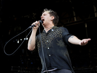 Conor Mason of Nothing But Thieves is performing live in concert during the I-Days Festival 2024 in Milano, Italy, on June 16, 2024 (