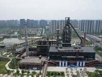 The Grand Canal Hanggang Park is being seen from the air in Hangzhou, China, on June 17, 2024. Recently, the list of the 2024 World Landscap...