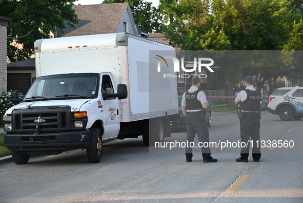 A 43-year-old male is being shot multiple times and is in critical condition in Chicago, Illinois, United States, on June 17, 2024. At appro...