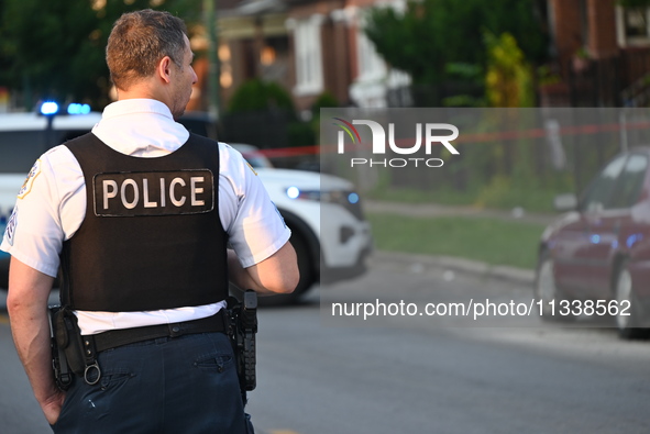 A 43-year-old male is being shot multiple times and is in critical condition in Chicago, Illinois, United States, on June 17, 2024. At appro...