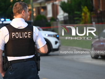 A 43-year-old male is being shot multiple times and is in critical condition in Chicago, Illinois, United States, on June 17, 2024. At appro...