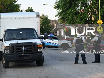 A 43-year-old male is being shot multiple times and is in critical condition in Chicago, Illinois, United States, on June 17, 2024. At appro...