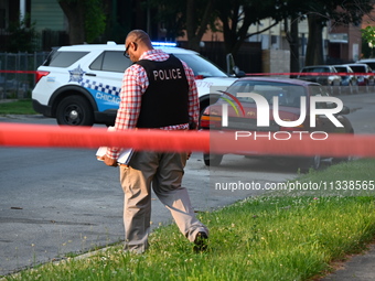 A 43-year-old male is being shot multiple times and is in critical condition in Chicago, Illinois, United States, on June 17, 2024. At appro...