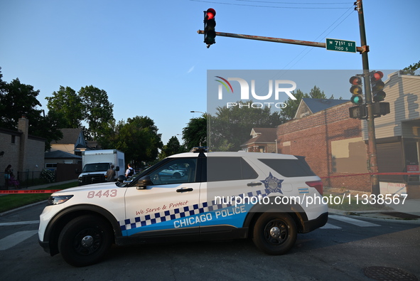 A 43-year-old male is being shot multiple times and is in critical condition in Chicago, Illinois, United States, on June 17, 2024. At appro...