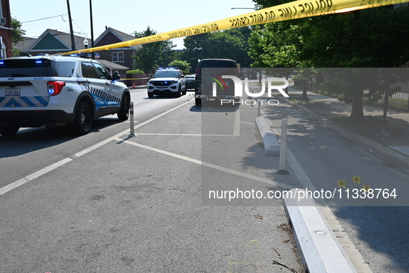 A 24-year-old male is being wounded in a shooting in Chicago, Illinois, United States, on June 17, 2024. At approximately 7:11 a.m., at 2135...