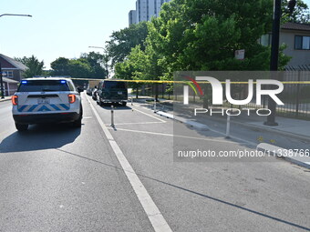 A 24-year-old male is being wounded in a shooting in Chicago, Illinois, United States, on June 17, 2024. At approximately 7:11 a.m., at 2135...