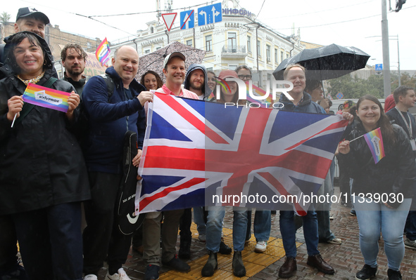 Ambassador Extraordinary and Plenipotentiary of the United Kingdom of Great Britain and Northern Ireland to Ukraine, Martin Harris (2nd R),...