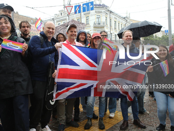 Ambassador Extraordinary and Plenipotentiary of the United Kingdom of Great Britain and Northern Ireland to Ukraine, Martin Harris (2nd R),...