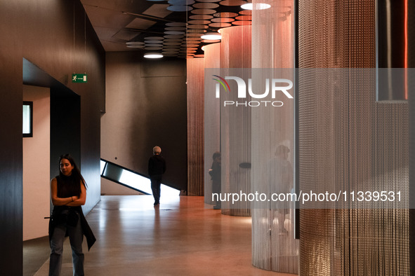 Locals and tourists are visiting the Jewish museum in Berlin, Germany, on June 17, 2024. 