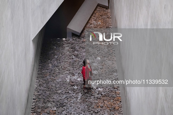 Locals and tourists are visiting the Jewish museum in Berlin, Germany, on June 17, 2024. 