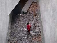 Locals and tourists are visiting the Jewish museum in Berlin, Germany, on June 17, 2024. (