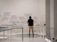 Locals and tourists are visiting the Jewish museum in Berlin, Germany, on June 17, 2024. (