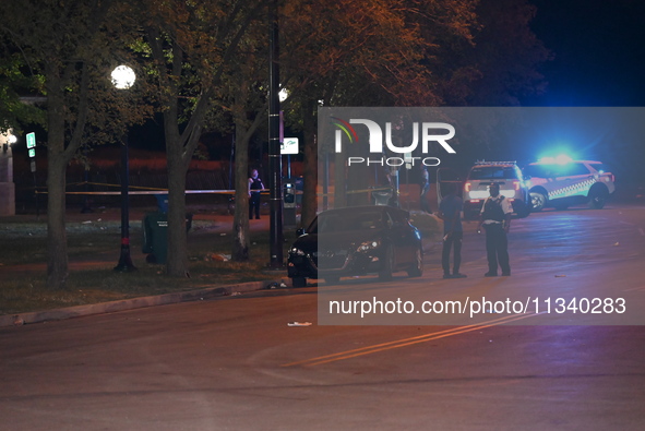 Three people are being shot on S. Lake Shore Drive in Chicago, Illinois, United States, on June 17, 2024. At approximately 10:02 p.m., Monda...