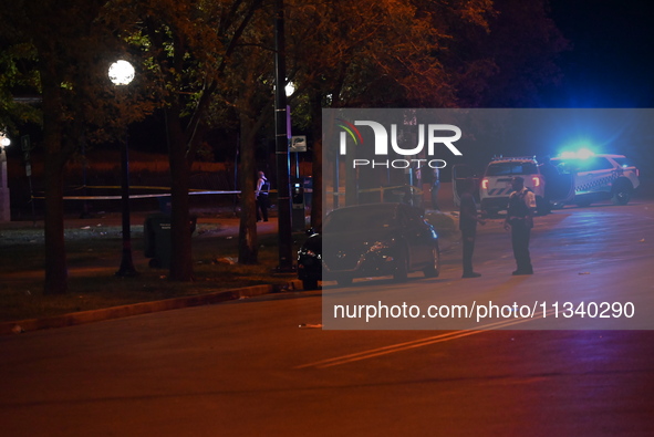 Three people are being shot on S. Lake Shore Drive in Chicago, Illinois, United States, on June 17, 2024. At approximately 10:02 p.m., Monda...