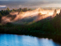 An aerial photo is showing the scenery of Wuying National Forest Park in Yichun, China, on June 18, 2024. (