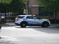 Chicago police are investigating the crime scene where a 7-year-old boy is being shot and killed on the 2200 block of West Jackson Boulevard...