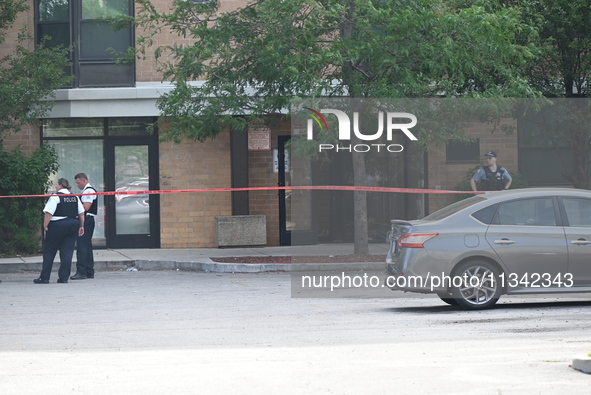 Chicago police are investigating the crime scene where a 7-year-old boy is being shot and killed on the 2200 block of West Jackson Boulevard...