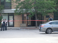 Chicago police are investigating the crime scene where a 7-year-old boy is being shot and killed on the 2200 block of West Jackson Boulevard...